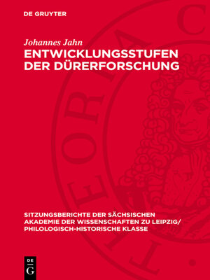 cover image of Entwicklungsstufen der Dürerforschung